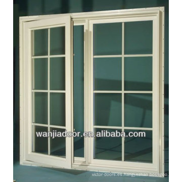 Color blanco casa diseño pvc ventana abatible francés